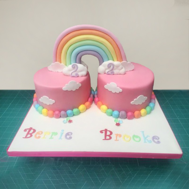 Twins Birthday Cake