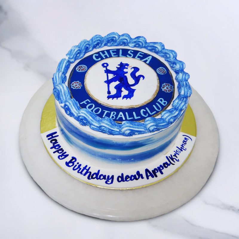 Chelsea Football Theme Cake