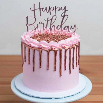 One Kg Birthday Theme Vanilla Fondant Cake
