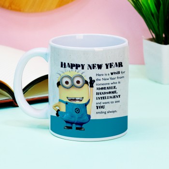 Happy New Year Minion Mug