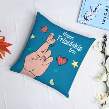 Happy Friendship Day Printed Cushion
