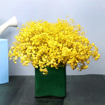 Yellow Gypso Vase Arrangement