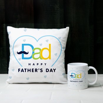 Happy Fathers Day Mug and Cushion