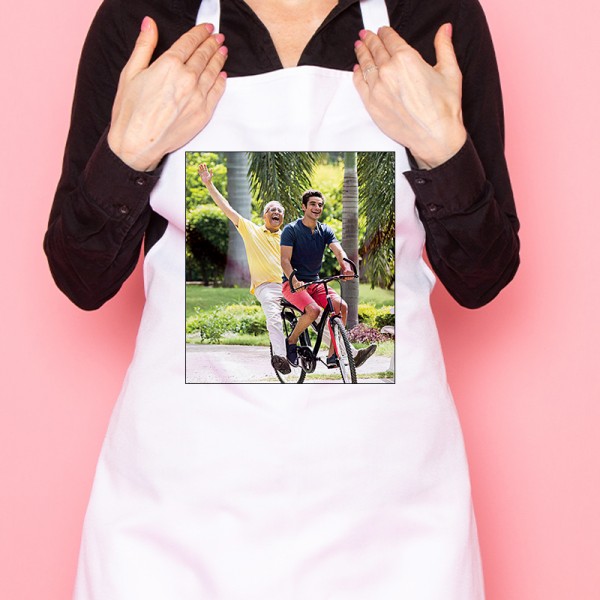 Personalised Photo Printed Apron for Father