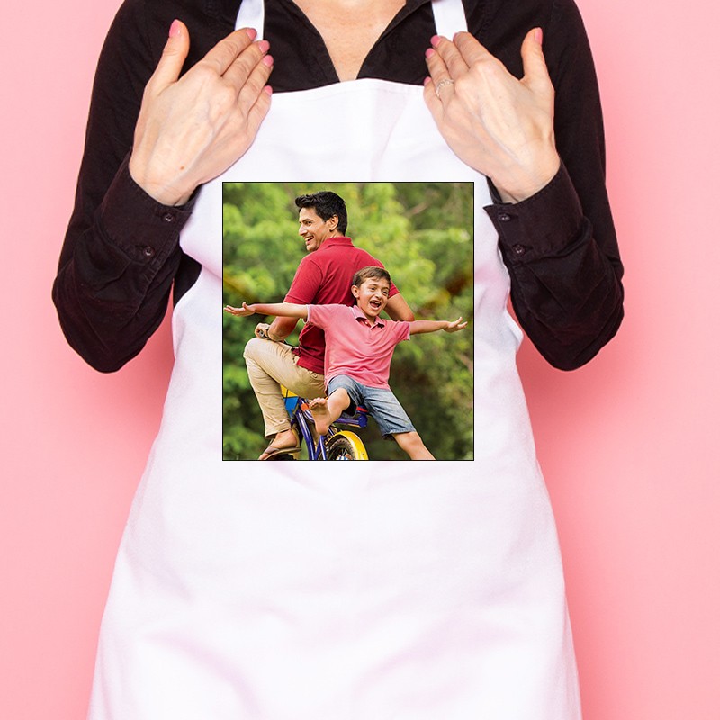 Personalised Photo Printed Apron for Dad
