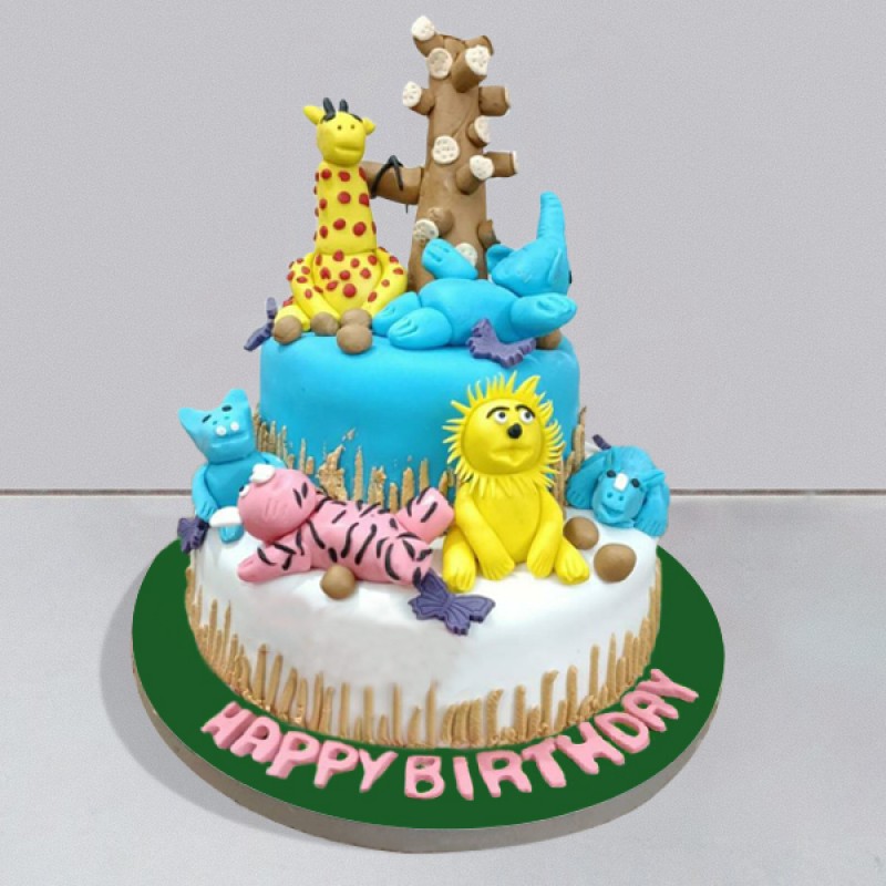 Jungle Theme Cake