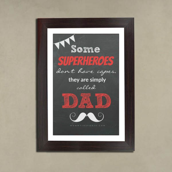 Superhero Dad Frame