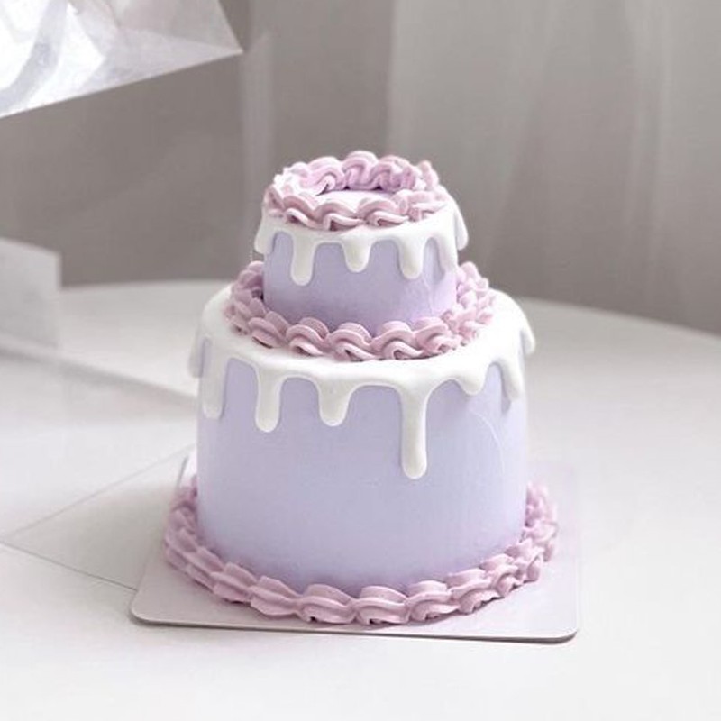 Vanilla Two Tier Cream Cake