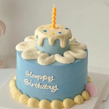 Two Tier Birthday Cake