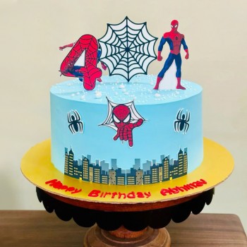 Spiderman Theme Cake