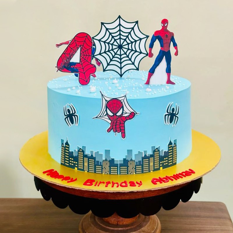 Spiderman Theme Cake