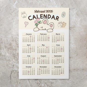 Personalised Wall Calendar