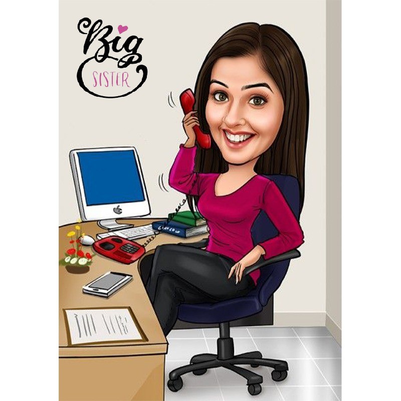 Digital Caricature for Sister
