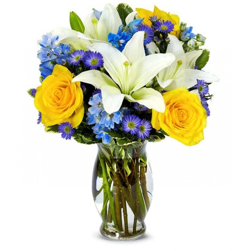 Big Bright Blue Skies Bouquet