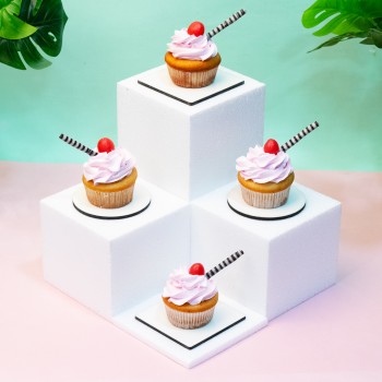 Set of 4 Pineapple Berry Cupcakes