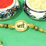 Traditional BHAI Embellished Rakhi