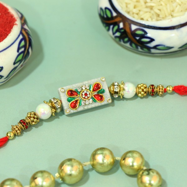 Blissful Kundan Rakhi