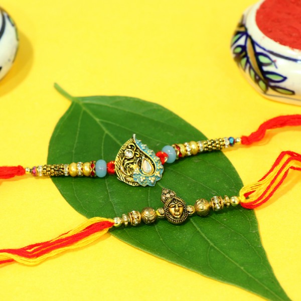 Ethnic Designer Rakhi Set