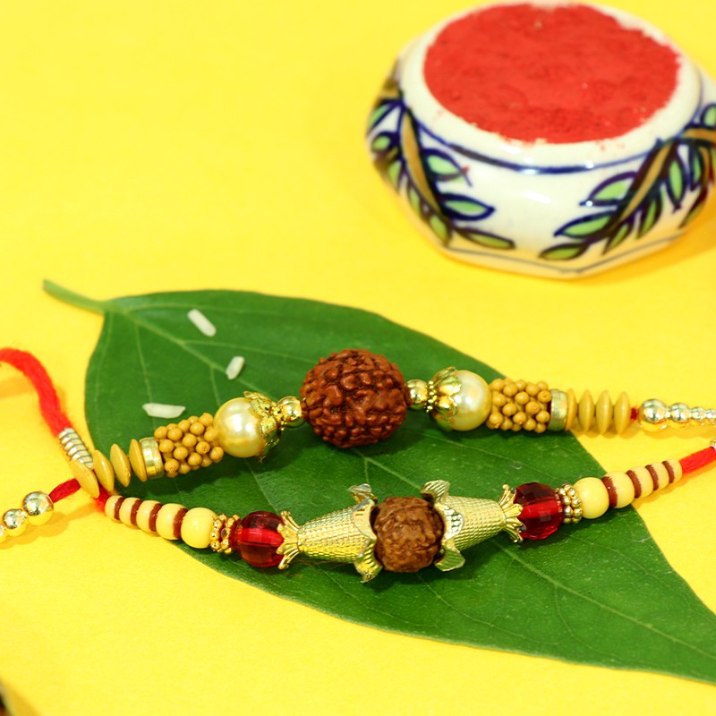 Set of Rudraksh Rakhi