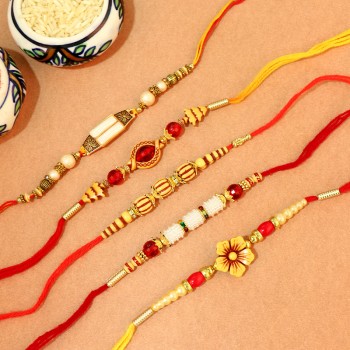 Set of 5 Designer Rakhi