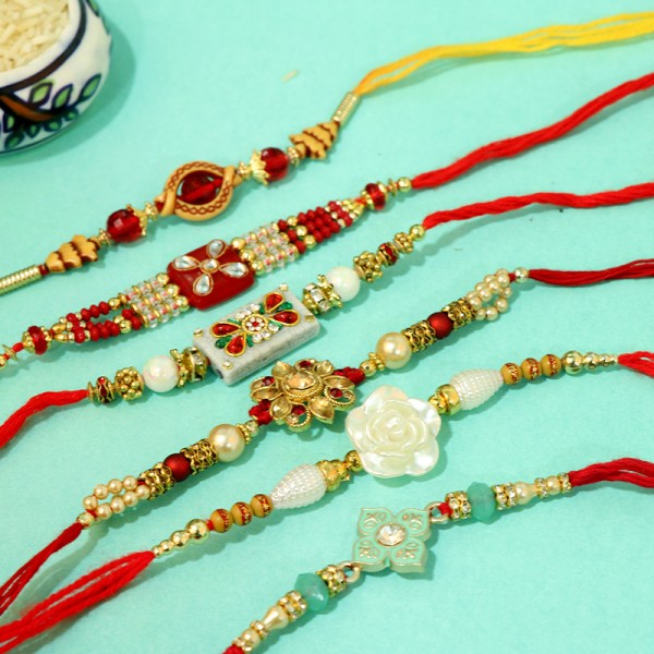 Set of 6 Rakhi for Brother