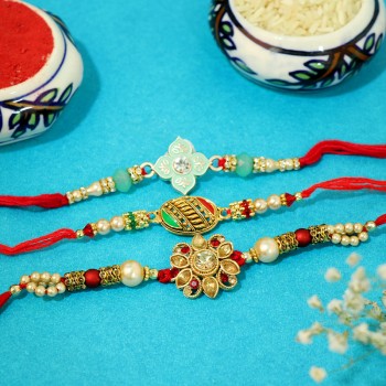 Set of 3 Designer Rakhi