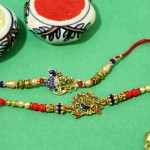 Fancy Peacock Rakhi Set