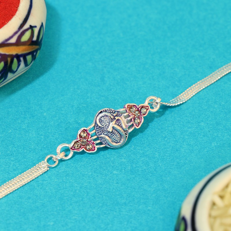 Pure Silver Rakhi Online