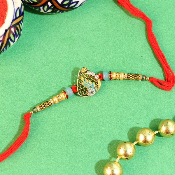 Excellent Designer Floral Rakhi