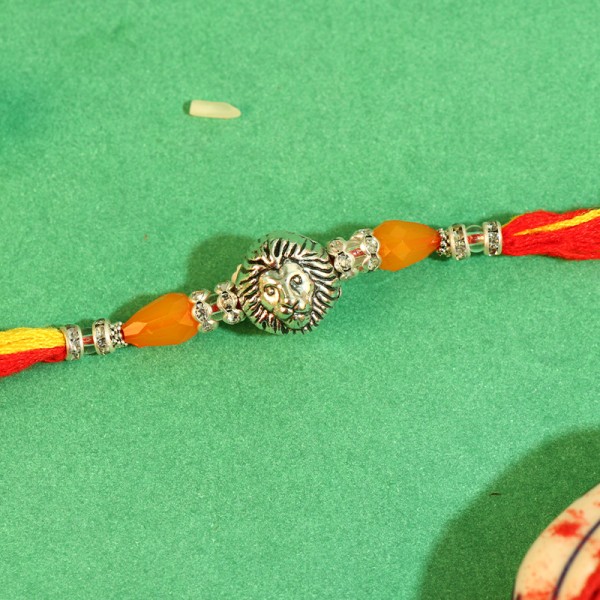 Memorable Silver Singh Rakhi