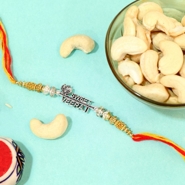 Veera Sterling Silver Rakhi