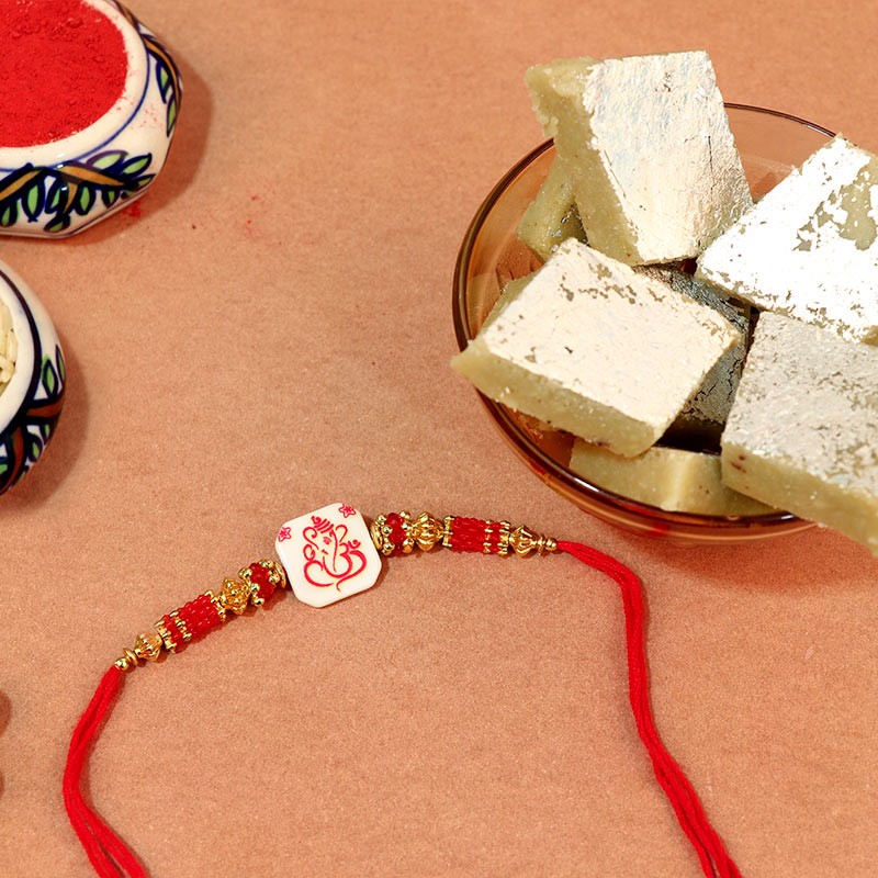 Divine Kundan Rakhi Combo