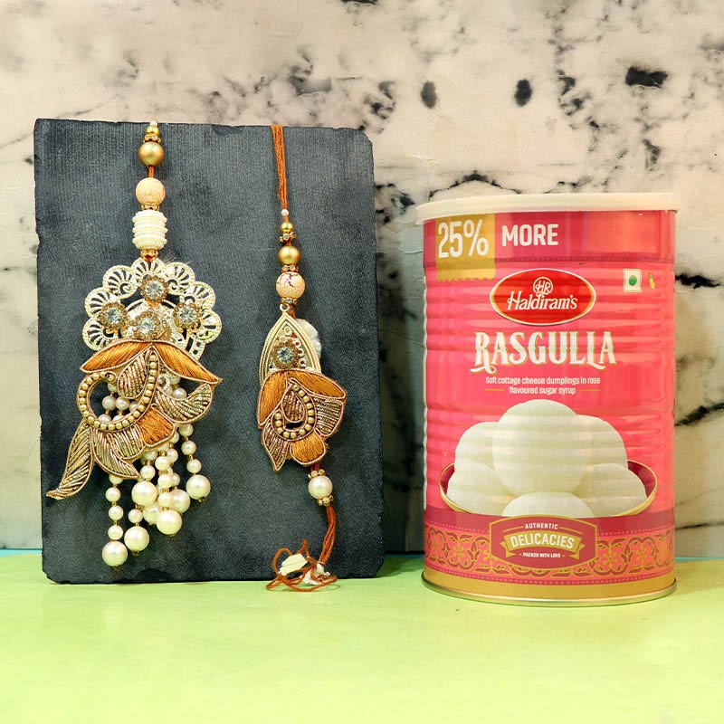 Adorable Rakhi With Rasgulla