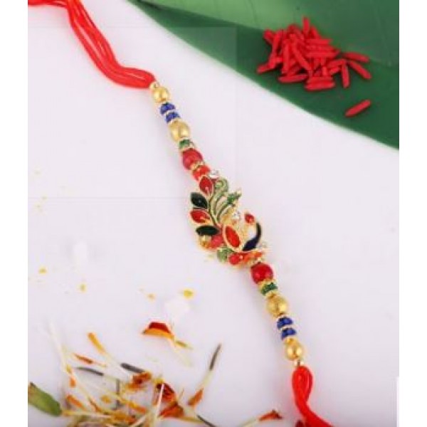 Elegant Peacock Rakhi