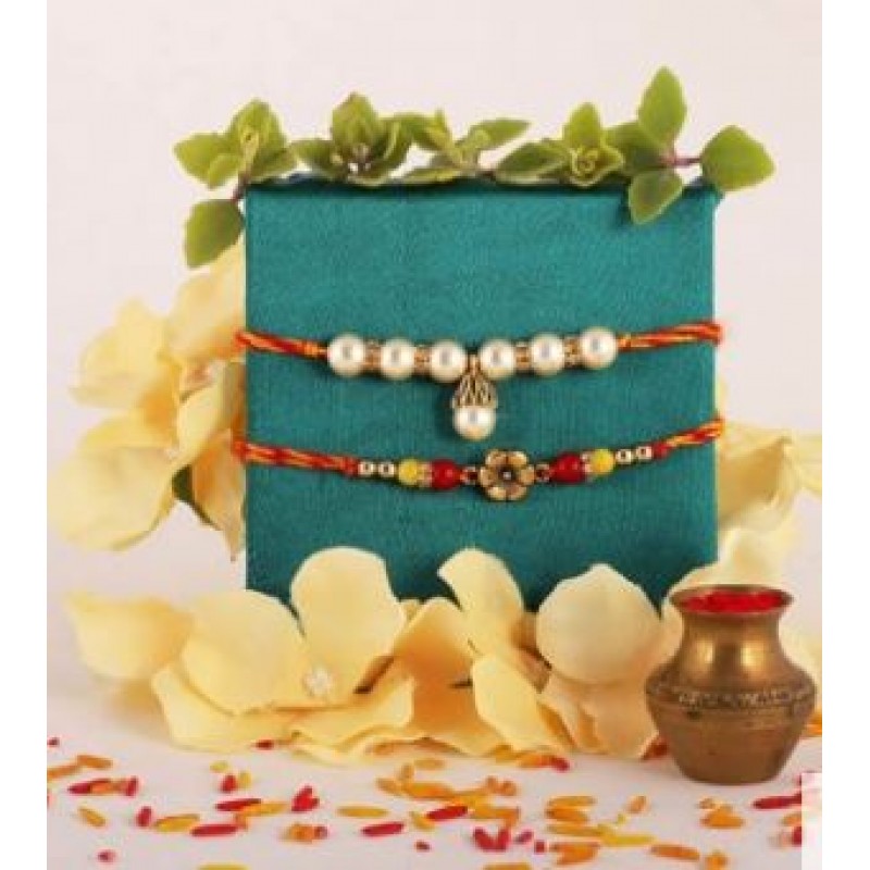 Pearl N Floral Rakhis