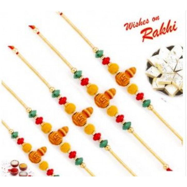 Set Of 5 Rakhi