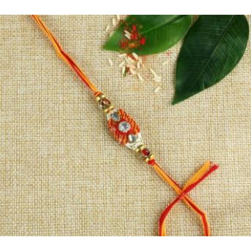 Rakhi From Mauli And Beads