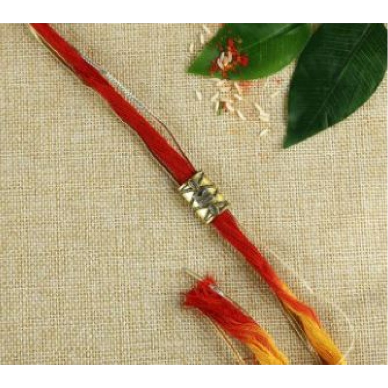 Antique Golden Rakhi