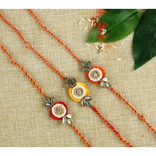 Set Of Three Modern Style Rakhis