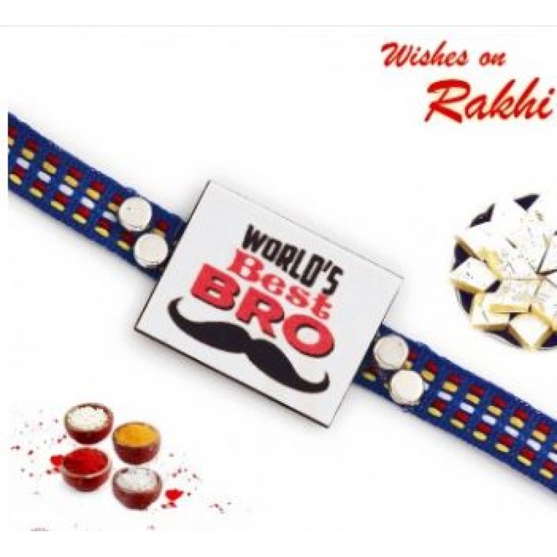 Worlds Best Brother Motif Rakhi