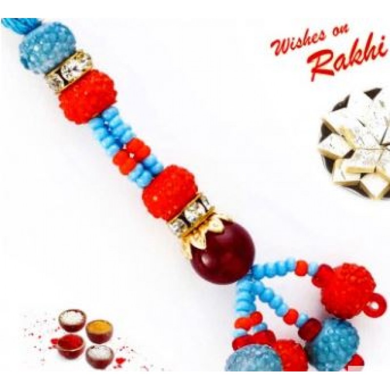 Studded Hanging Lumba Rakhi