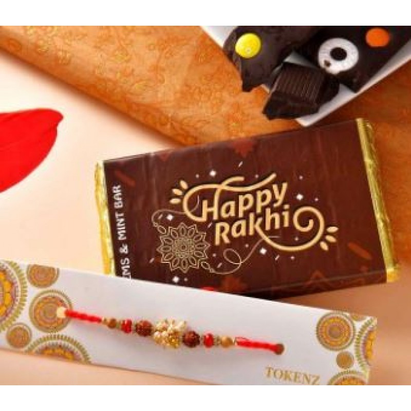 Rudraksh Rakhi With Gems