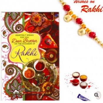 Brotherhood Rakhi Card With Message And Rakhi