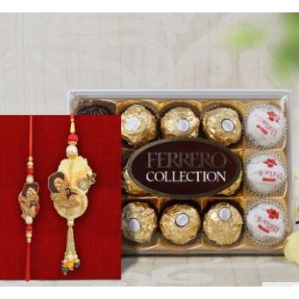Rakhi Special Lumba Rakhi With Ferrero Rocher Chocolate