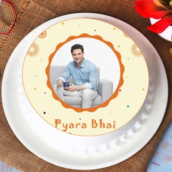 Pyaara Bhai Photo Cake