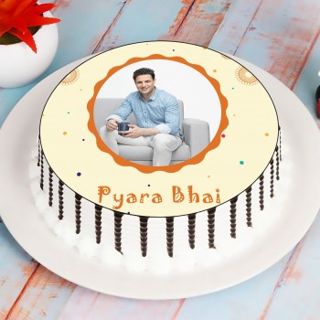 Pyara Bhaiya Photo Cake