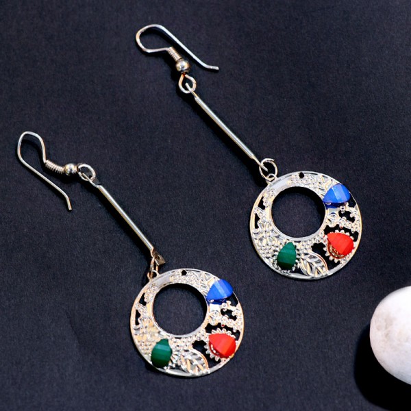 Silver Antique Jhumkas