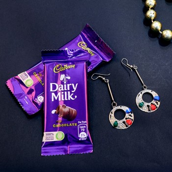 Charming Earrings with Cadbury