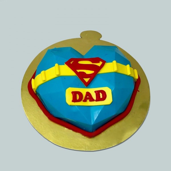 Super Dad Pinata Cake