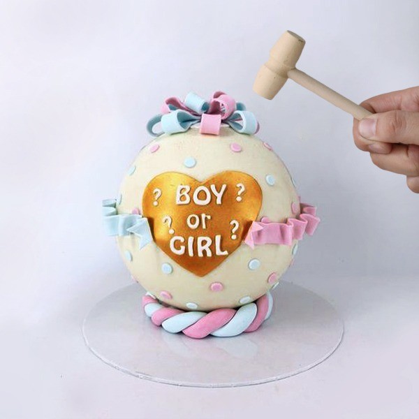 Reveal the Baby Pinata Cake